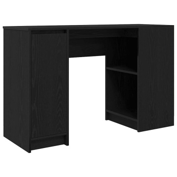 Birou Stejar negru 120x42x76 cm Lemn prelucrat - Img 2