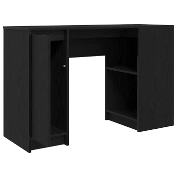 Birou Stejar negru 120x42x76 cm Lemn prelucrat - Img 8