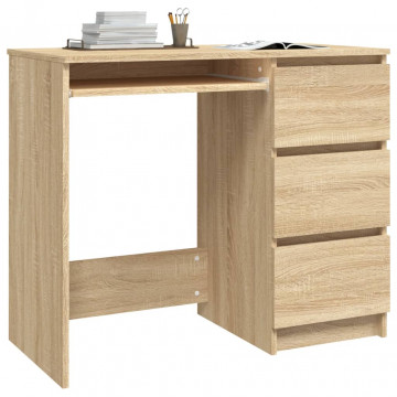 Birou, stejar Sonoma, 90 x 45 x 76 cm, PAL - Img 3
