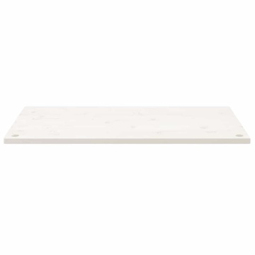 Blat de birou, alb, 100x60x2,5 cm, lemn masiv de pin - Img 3