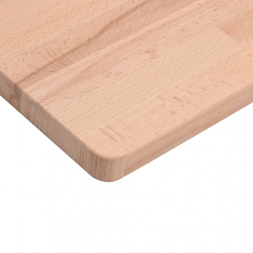 Blat de masă 100x60x1,5 cm dreptunghiular, lemn masiv de fag - Img 5
