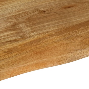 Blat de masă contur organic 40x40x2,5 cm lemn masiv de mango - Img 5