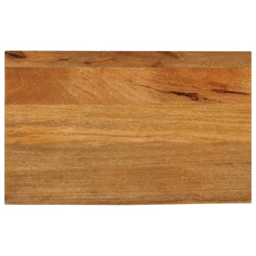 Blat de masă contur organic 50x20x2,5 cm lemn masiv de mango - Img 1
