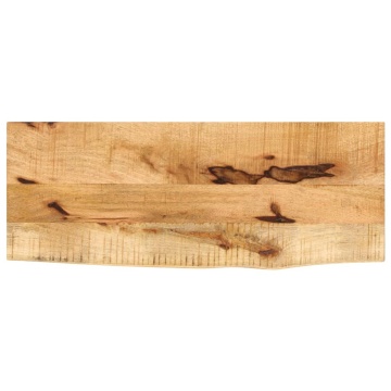 Blat de masă margine naturală, 70x20x2,5 cm, lemn masiv mango - Img 1