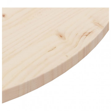 Blat de masă, Ø90x2,5 cm, lemn masiv de pin - Img 3