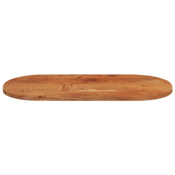 Blat de masă oval, 100x50x2,5 cm, lemn masiv de acacia - Img 4