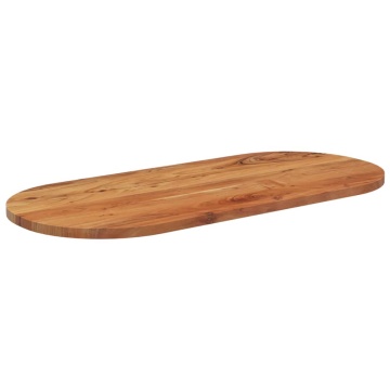 Blat de masă oval, 110x50x2,5 cm, lemn masiv de acacia - Img 3