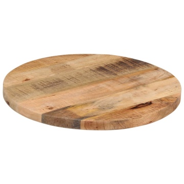Blat de masă rotund, Ø 60x2,5 cm, lemn masiv de mango - Img 2