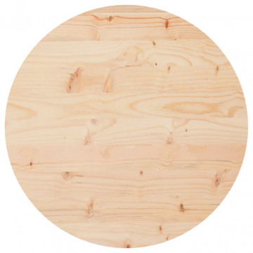 Blat de masă rotund, Ø50x3 cm, lemn masiv de pin - Img 2