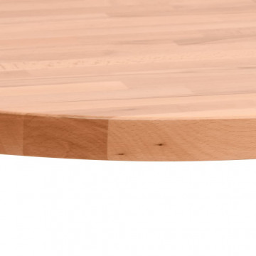 Blat de masă rotund, Ø60x1,5 cm, lemn masiv de fag - Img 3