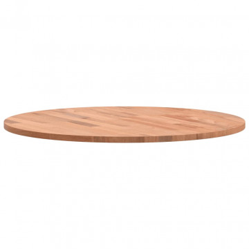 Blat de masă rotund, Ø60x1,5 cm, lemn masiv de fag - Img 5