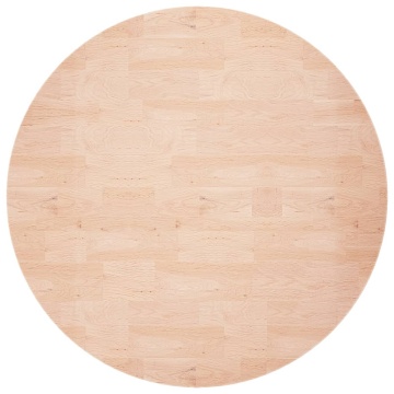 Blat de masă rotund, Ø60x1,5 cm, lemn masiv stejar netratat - Img 2
