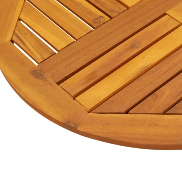 Blat de masă rotund, Ø70x2 cm, lemn masiv de acacia - Img 6