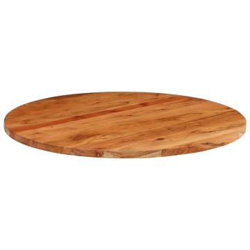 Blat de masă rotund, Ø80x2,5 cm, lemn masiv de acacia - Img 3
