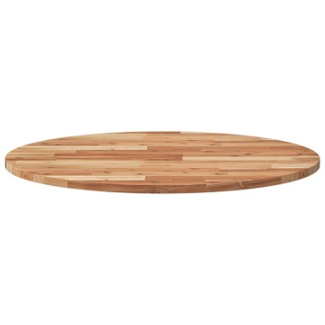 Blat de masă rotund, Ø80x2 cm, lemn masiv de acacia - Img 4