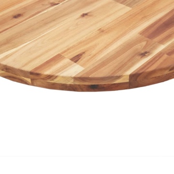 Blat de masă rotund, Ø80x2 cm, lemn masiv de acacia - Img 7