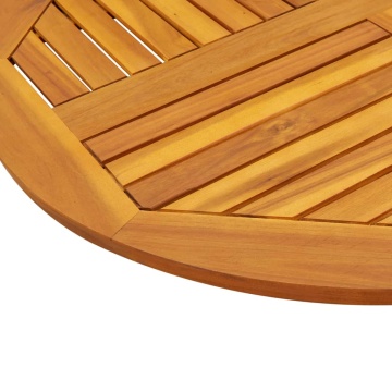 Blat de masă rotund, Ø90x2,2 cm, lemn masiv de acacia - Img 6