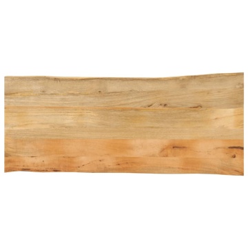 Blat masă cu margini, 140x60x3,8 cm, lemn masiv mango - Img 1
