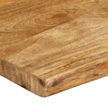 Blat masă cu margini naturale, 50x40x2,5 cm, lemn masiv mango - Img 5