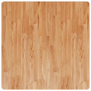 Blat masă pătrat maro deschis 90x90x2,5cm lemn stejar tratat - Img 2