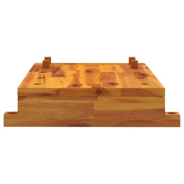 Blat pentru banc de lucru cu menghină, 52x44x9,5 cm lemn acacia - Img 4