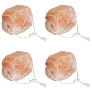 Blocuri de Sare 4 buc cu Corde pentru Animale 10 kg Roz - Img 2