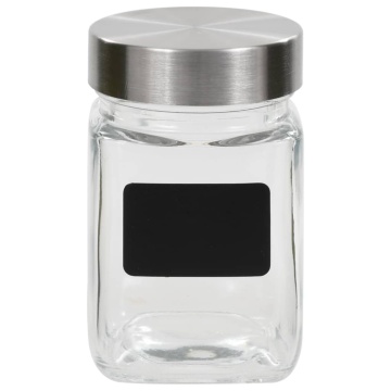 Borcane de depozitare cu etichetă, 12 buc., 300 ml - Img 2