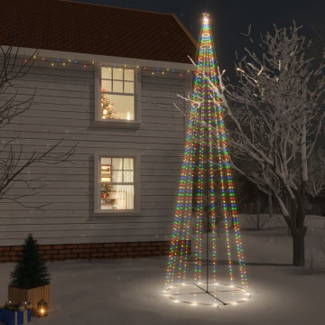 Brad de Crăciun conic, 1134 LED-uri, multicolor, 230x800 cm - Img 1