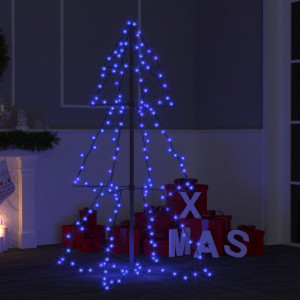 Brad de Crăciun conic 160 LED-uri, 78x120 cm, interior/exterior - Img 1