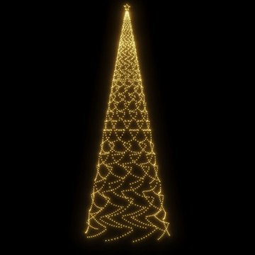 Brad de Crăciun cu țăruș, 3000 LED-uri, alb cald, 800 cm - Img 3