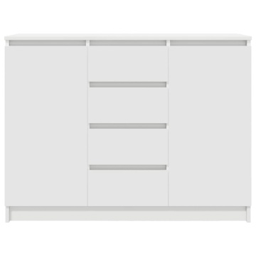 Bufet cu sertare Alb 100,5x35x76 cm Lemn prelucrat - Img 5