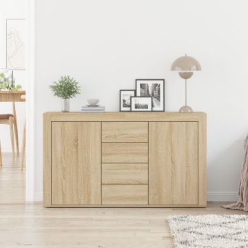 Bufet Stejar Sonoma Lemn prelucrat 120 x 36 x 69 cm Depozitare - Img 4