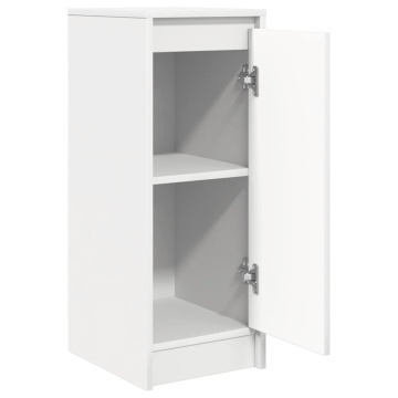 Bufetă albă 29,5x34x76 cm din lemn prelucrat - Img 8