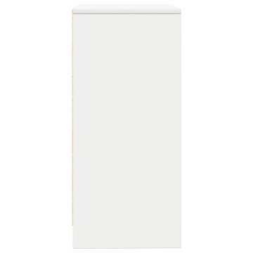 Bufetă albă 57x34x76 cm din lemn prelucrat - Img 6