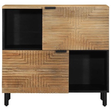 Bufetă maro 80x33x75 cm lemn masiv de mango - Img 3