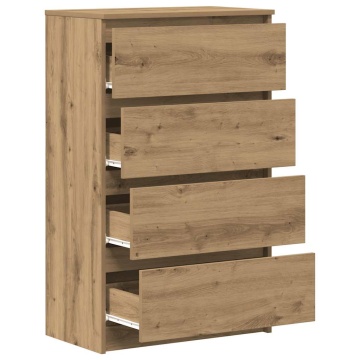 Bufetă Stejar Artisan 60x35x98,5 cm Lemn prelucrat - Img 8