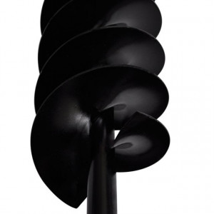 Burghiu manual cu mâner 120 mm cu spirală dublă, Negru - Img 5
