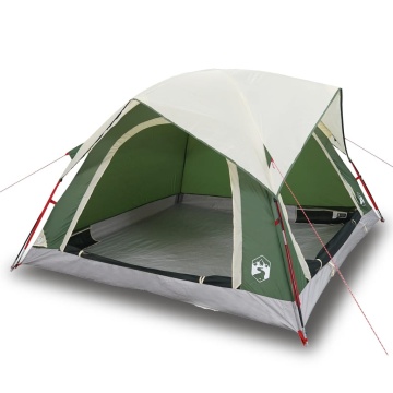 Cabină cort de camping, 4 persoane, verde, impermeabil - Img 2