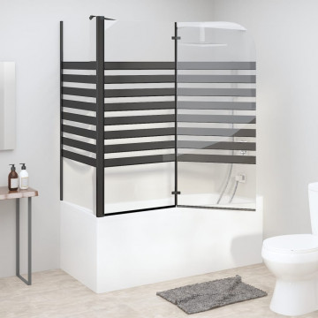 Cabină de baie, 120x68x130 cm, sticlă securizată, dungi - Img 3