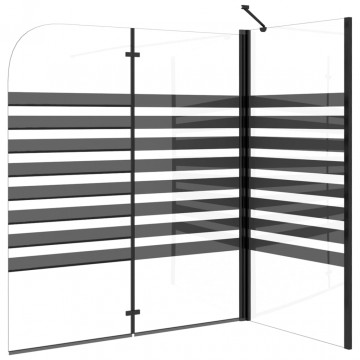 Cabină de baie, 120x68x130 cm, sticlă securizată, dungi - Img 6