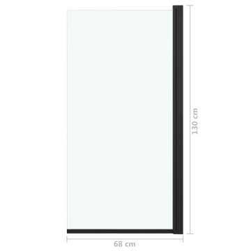 Cabină de duș, negru, 68 x 130 cm, ESG - Img 5