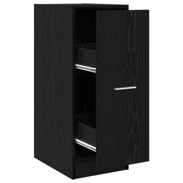 Cabinet de Apotecă Stejar Negru 30x41x77,5 cm Lemn Prelucrat - Img 2