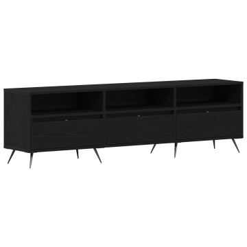Cabinet TV Negru 150x30x44,5 cm Lemn prelucrat - Img 2