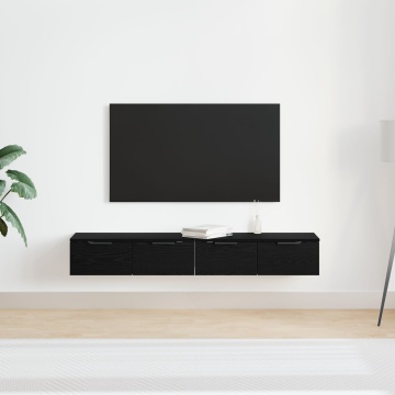 Cabițe 2 piese Stejar negru 68x30x20 cm Lemn prelucrat - Img 4