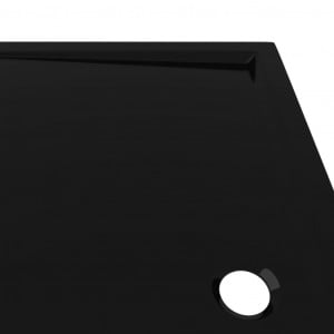 Cădiță de duș dreptunghiulară din ABS, neagră, 70x120 cm - Img 5