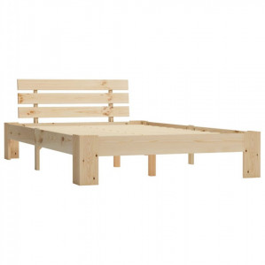Cadru de pat, 140 x 200 cm, lemn masiv de pin - Img 2