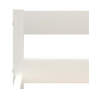 Cadru de pat, alb, 90 x 200 cm, lemn masiv de pin - Img 5