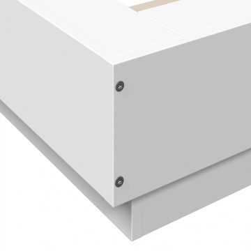 Cadru de pat, alb, 90x190 cm, lemn prelucrat - Img 6