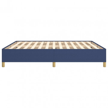 Cadru de pat, albastru, 180 x 200 cm, material textil - Img 5