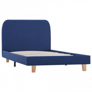 Cadru de pat, albastru, 90 x 200 cm, material textil - Img 2